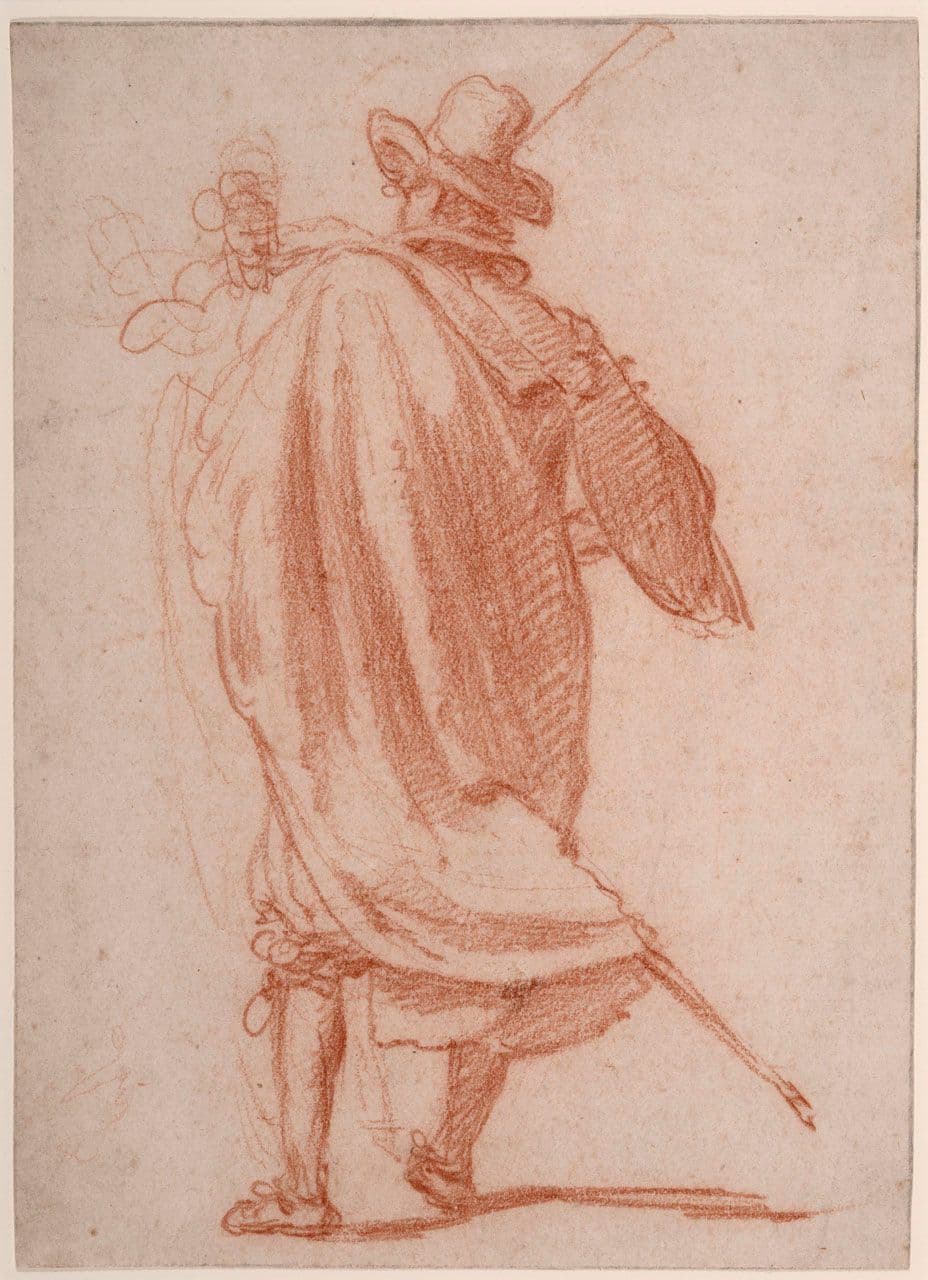 A Standing Cavalier, Seen from Behind