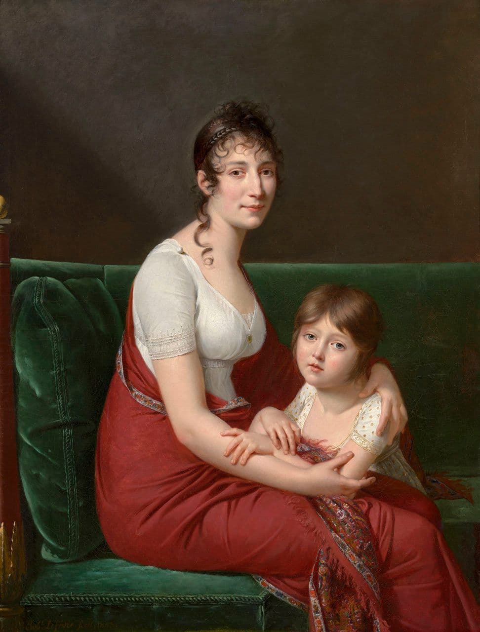 Portrait of Madame Catherine Joséphine Müller and her Daughter Joséphine Louise Eugénie