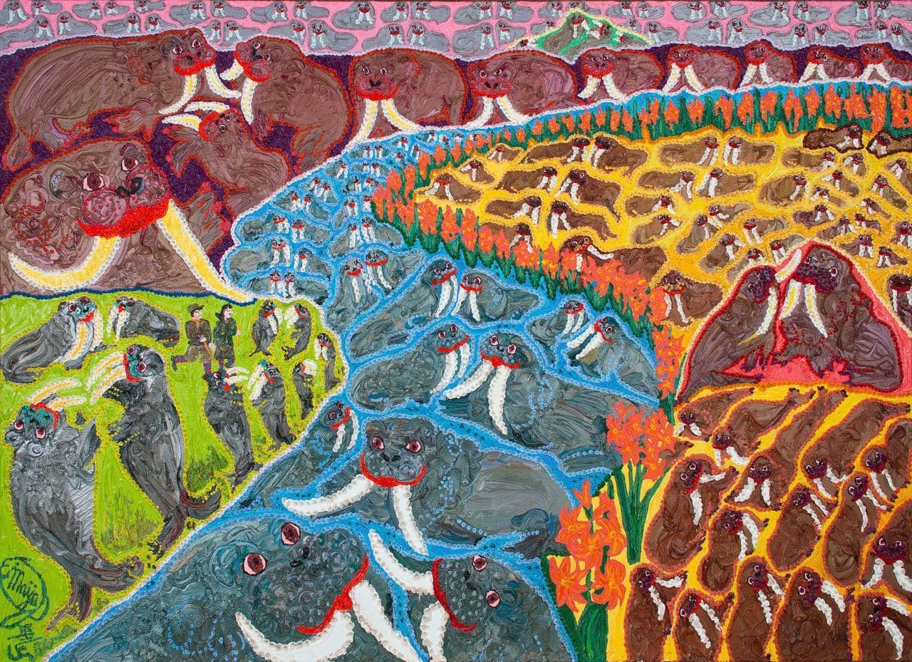 Walrus Willamette with Whale Walkers