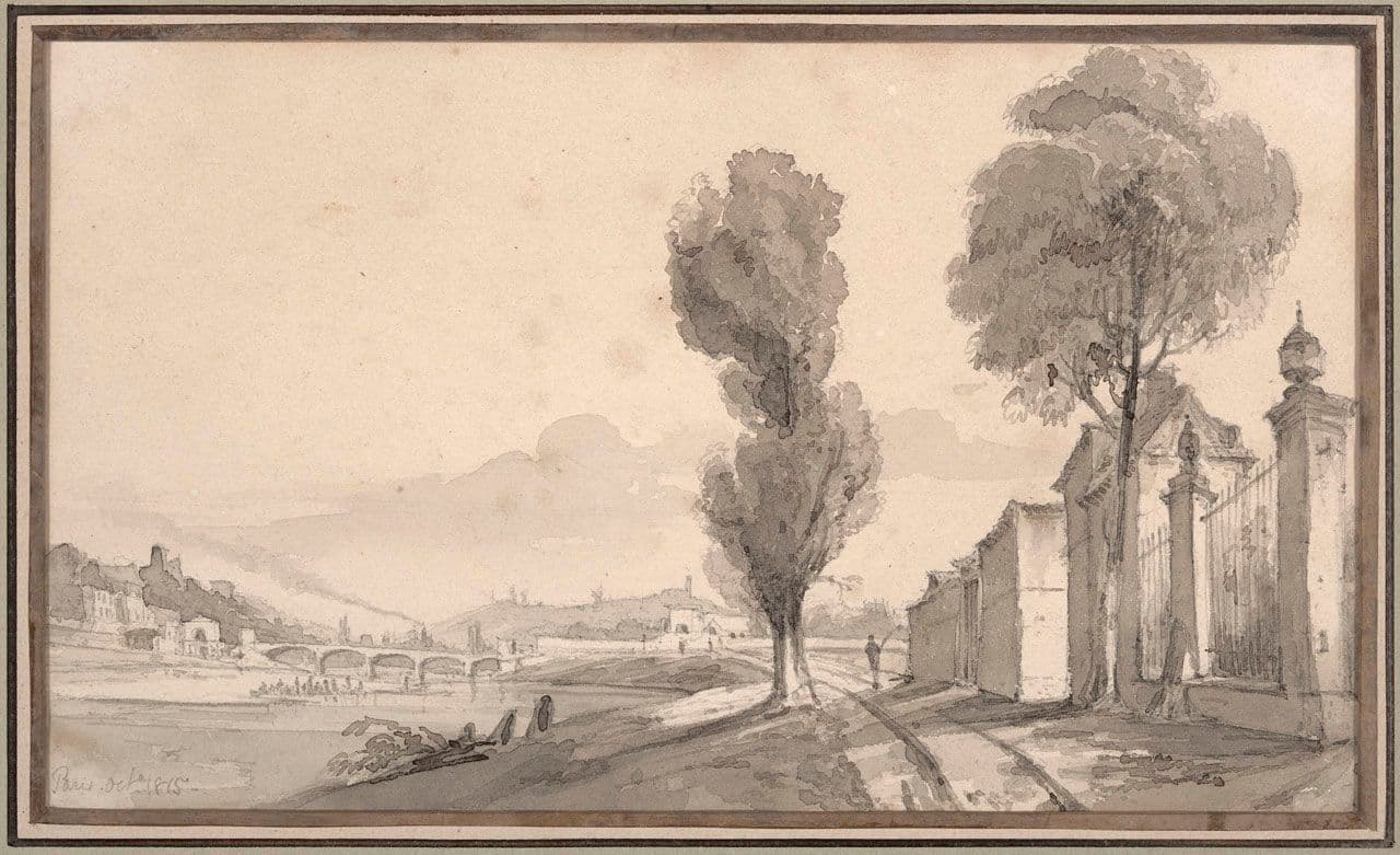 A Bridge on the River Seine near Paris
Charles  Annesley 19th Century
2019.145.1