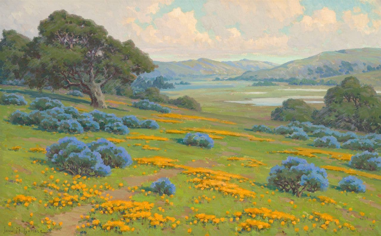 A Spring Morning, Poppies and Bush Lupine
John Marshall  Gamble 
20th Century
2017.52.1