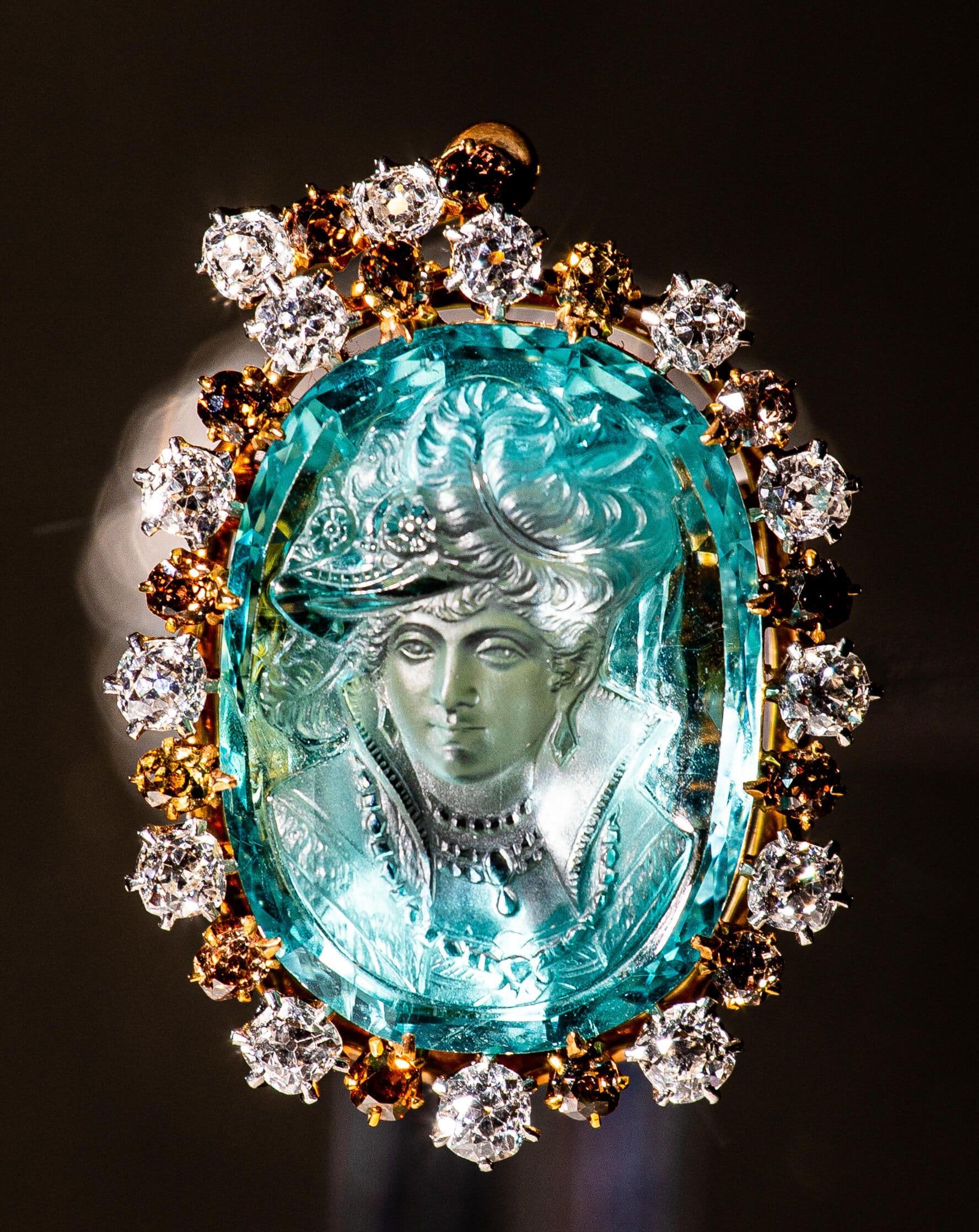 Aquamarine and Diamond 'Tiffany' Brooch
Tiffany and Company 19th Century
2008.61.3