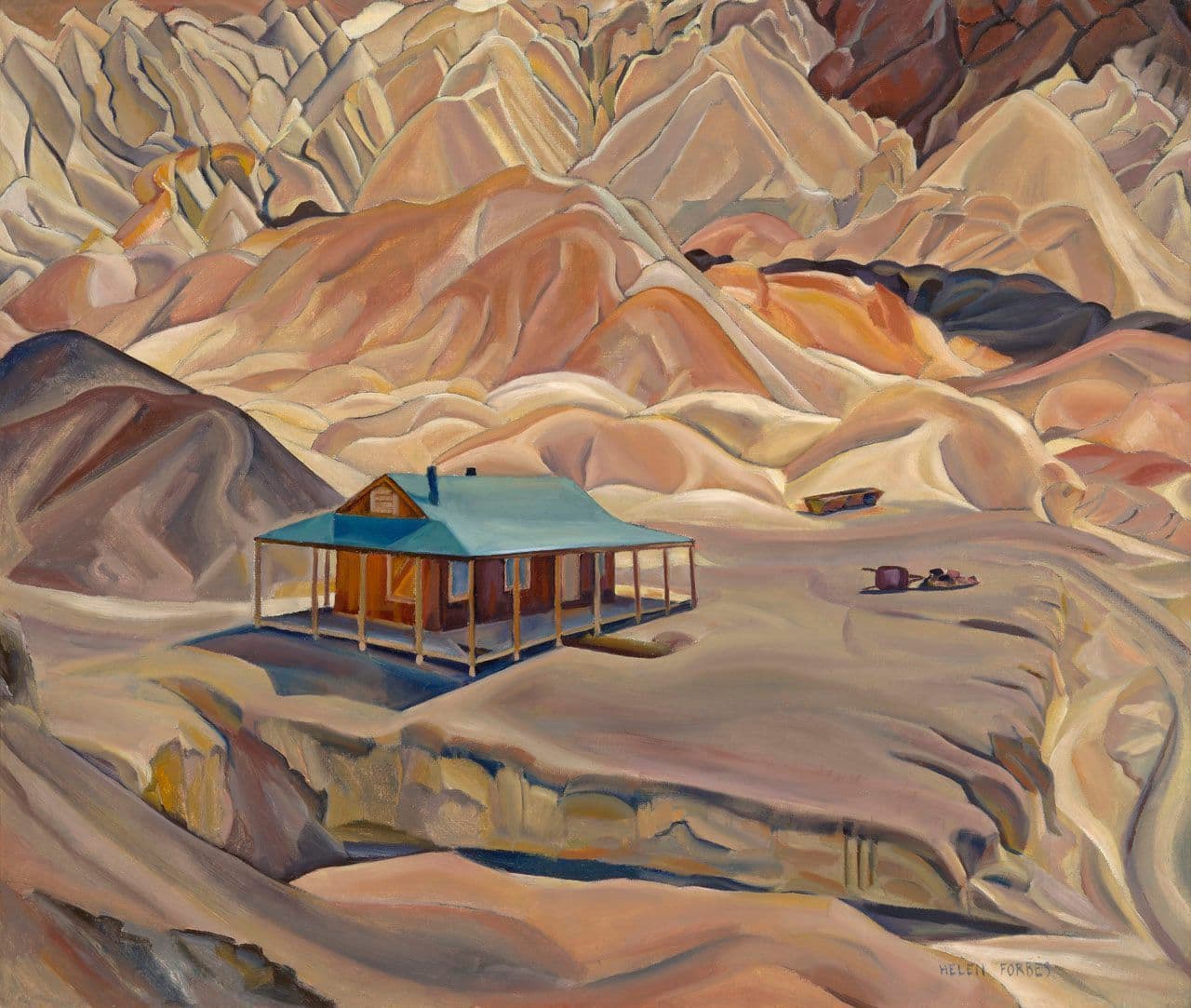 Mountain and Miner's Shack