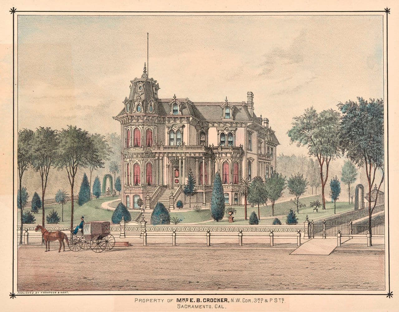Crocker Residence (N.W. Corner 3rd and P)
Thompson & West 19th Century
1980.51