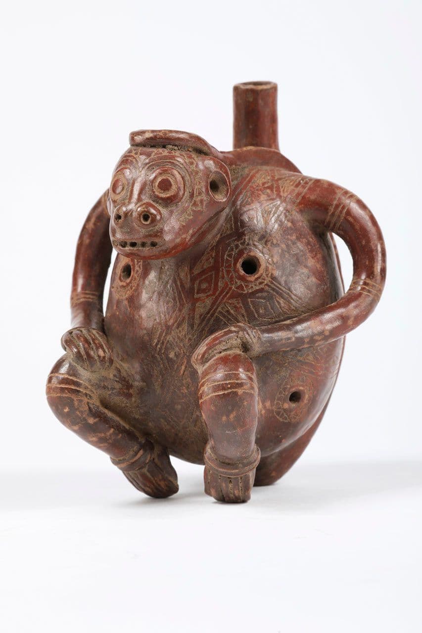 Incised Ocarina in the Shape of a Tree Sloth