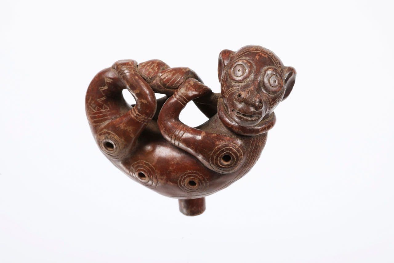 Incised Ocarina in the Shape of a Tree Sloth
Costa Rica (4th–6th centuries) 4th Century,5th Century,6th Century
2018.9.8