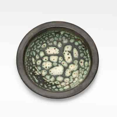 Small Mottled-Glaze Plate