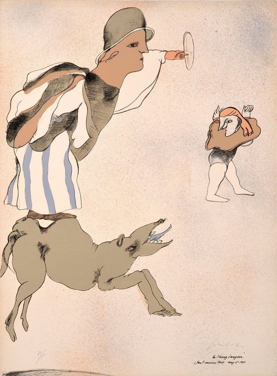 El Viaje (The Journey) or To Harry Langdon, Plate 14, from the series Homage to Quevedo El Viaje (The Journey) or To Harry Langdon, Plate 14, from the series Homage to Quevedo