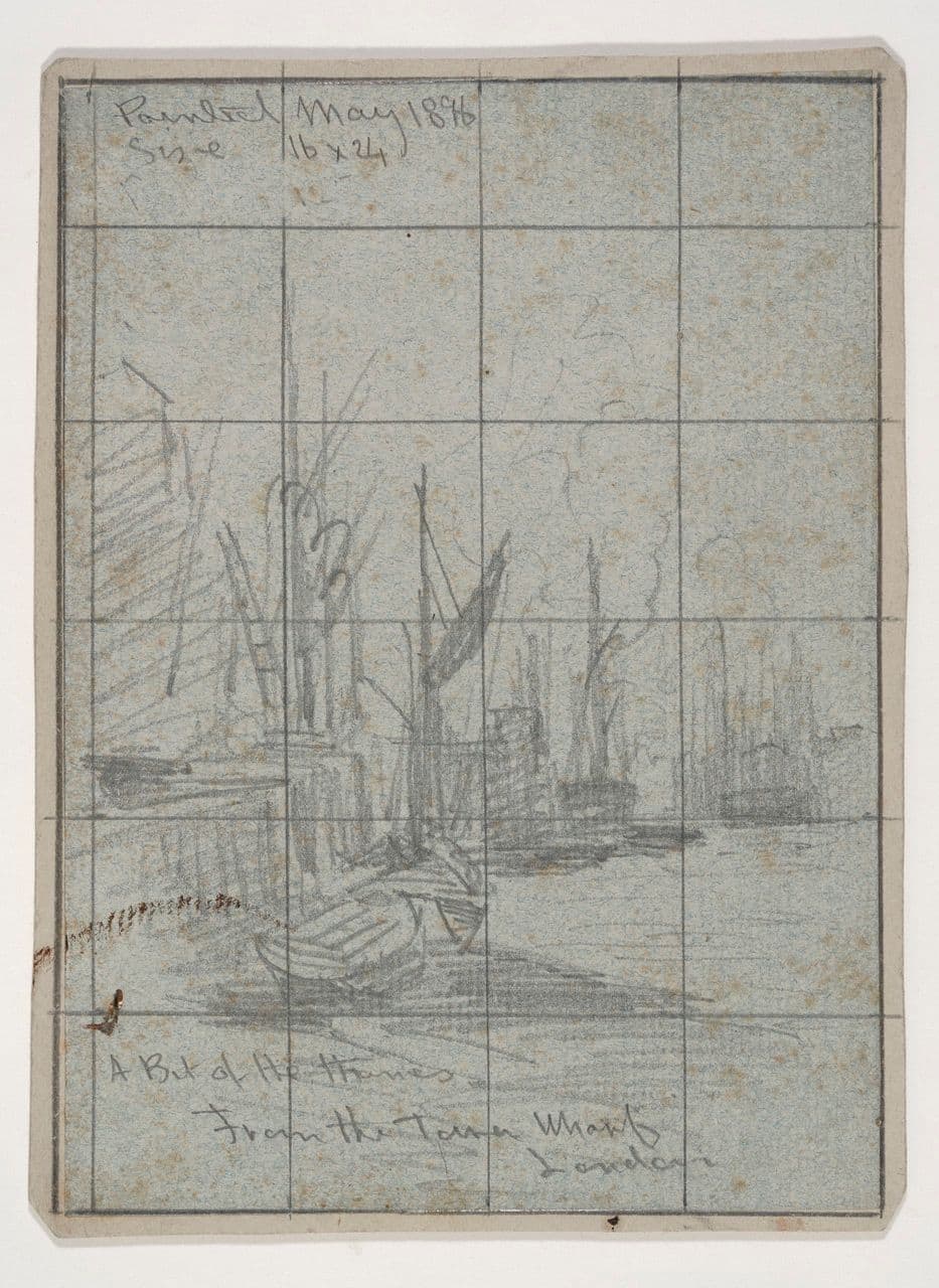 A Bit of the Thames, From the Tower Wharf, London
Edwin Deakin
19th Century
1978.30.23 A Bit of the Thames, From the Tower Wharf, London
Edwin Deakin
19th Century
1978.30.23