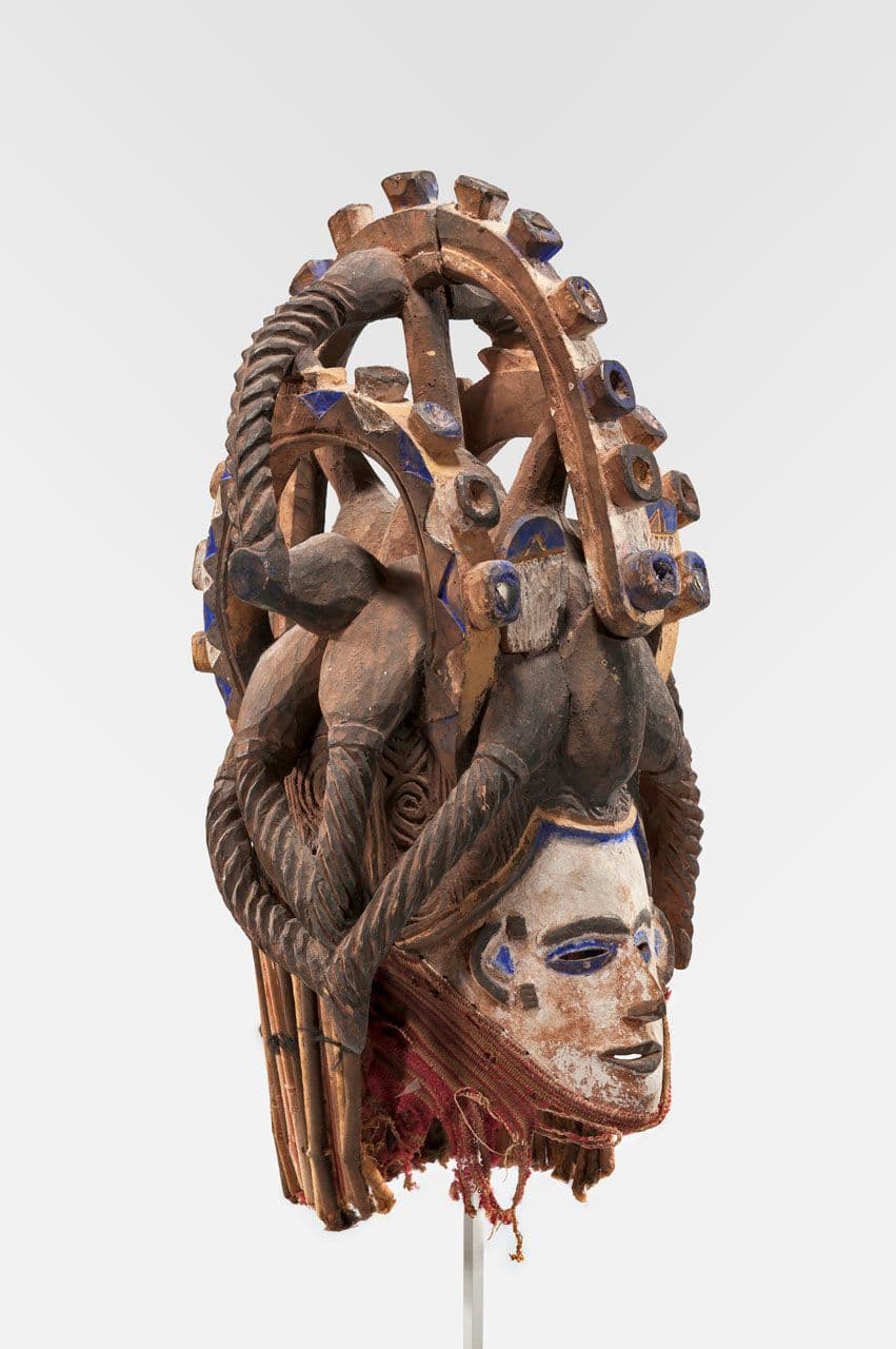 Helmet Mask Representing a Maiden Spirit (Agbogho Mmuo)
Igbo people, Nigeria (20th century)
20th Century
2018.9.14 Helmet Mask Representing a Maiden Spirit (Agbogho Mmuo)