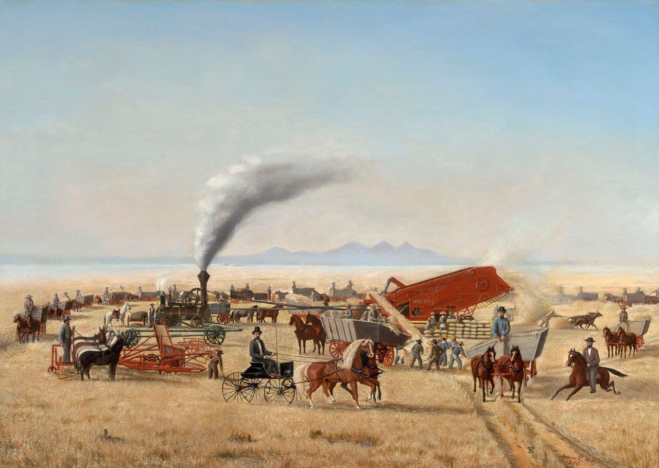 George W. Hoag’s Record Wheat Harvest
Andrew Putnam Hill
19th Century
2011.1 George W. Hoag’s Record Wheat Harvest