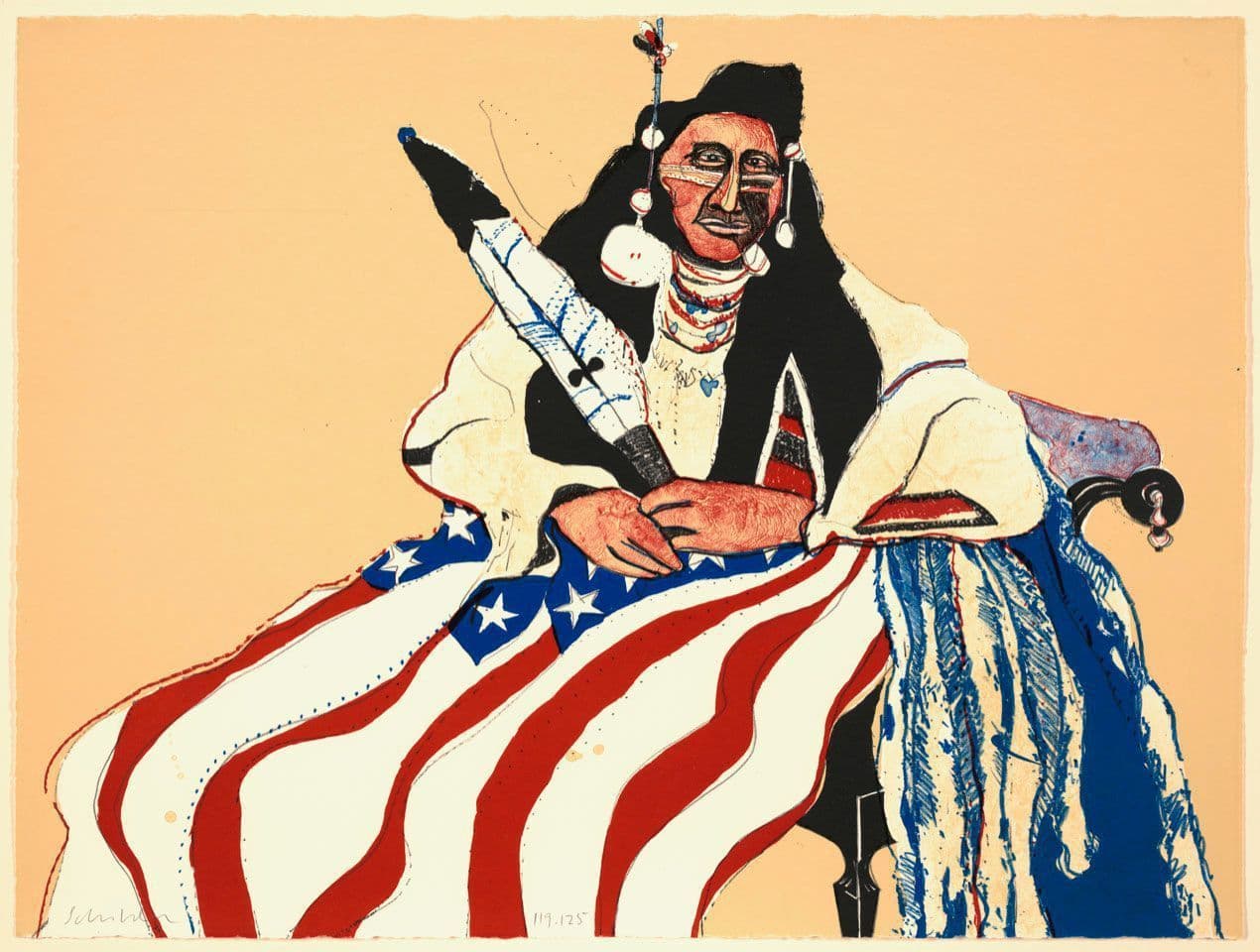 Bicentennial Indian
Fritz Scholder
20th Century
1975.28.12 Bicentennial Indian
Fritz Scholder
20th Century
1975.28.12