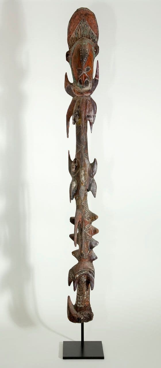 Clan Spirit Figure (Ngwalundu)
Abelam people, Middle Sepik River, Papua New Guinea (20th century)
20th Century
2018.92.3 Clan Spirit Figure (Ngwalundu)
Abelam people, Middle Sepik River, Papua New Guinea (20th century)
20th Century
2018.92.3