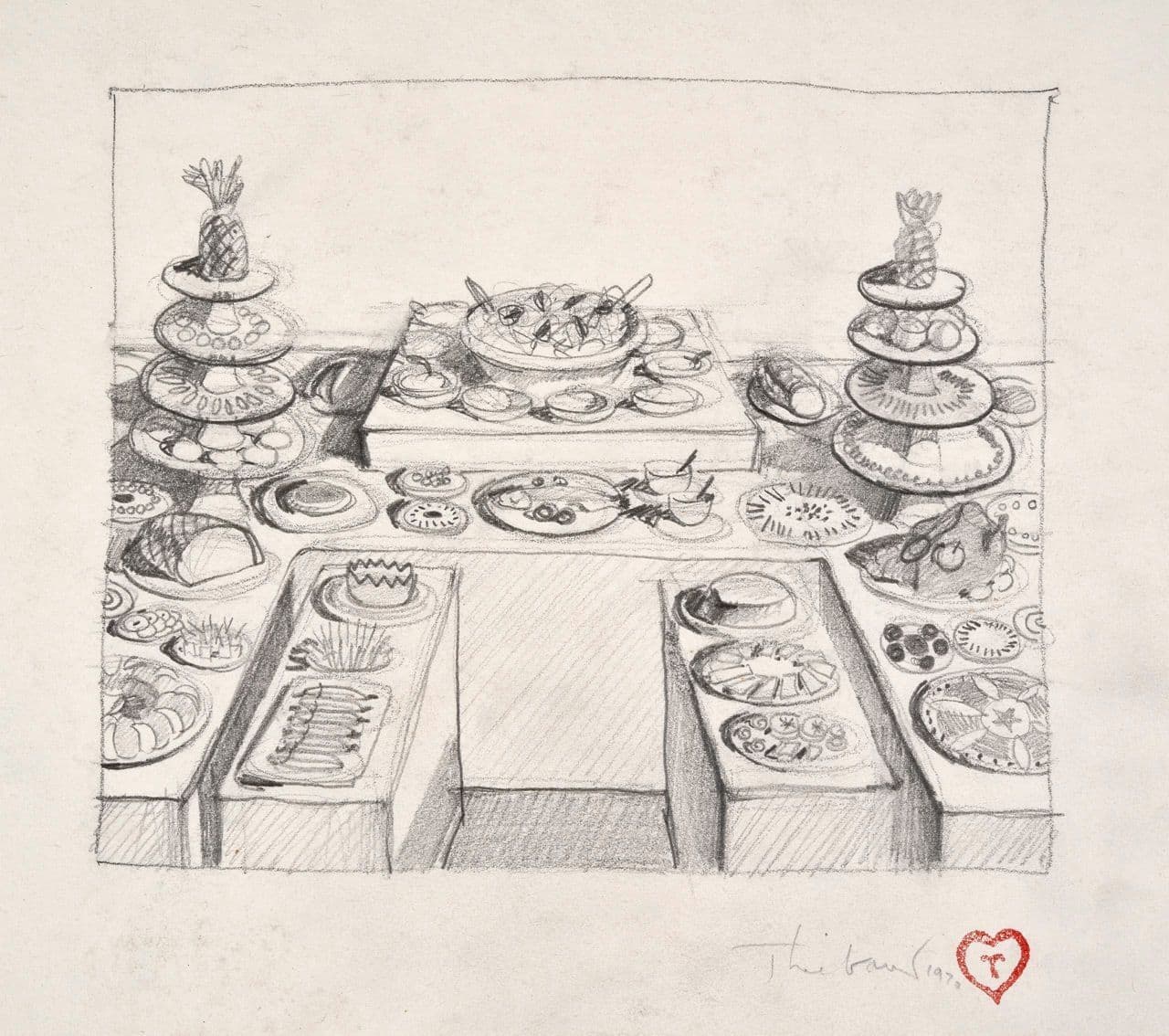 Buffet Table
Wayne Thiebaud
20th Century
1995.9.9 Buffet Table