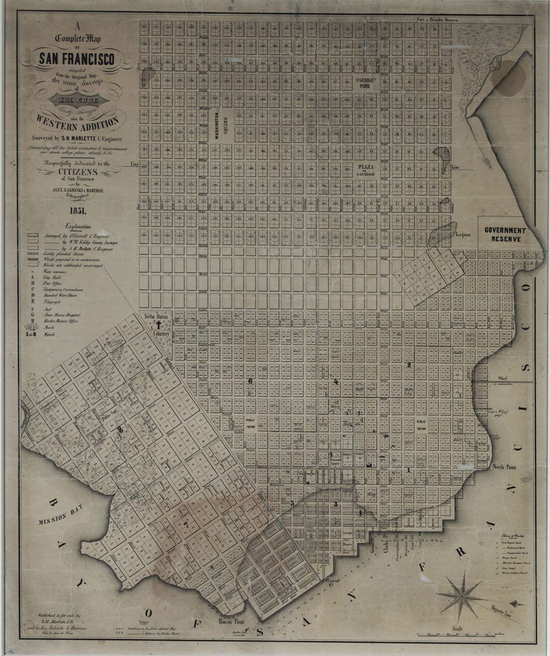 A Complete Map of San Francisco
William Eddy , , Marlette
19th Century
2019.74.154 A Complete Map of San Francisco
William Eddy , , Marlette
19th Century
2019.74.154