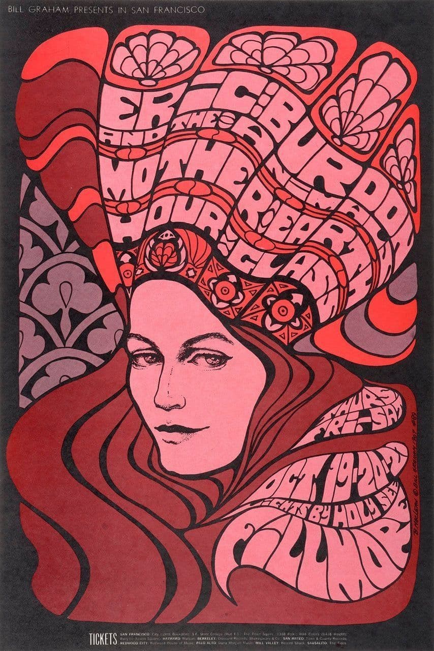 Eric Burdon and the Animals, Mother Earth, and Hour Glass Poster
Bonnie MacLean
20th Century
2022.89.21 Eric Burdon and the Animals, Mother Earth, and Hour Glass Poster