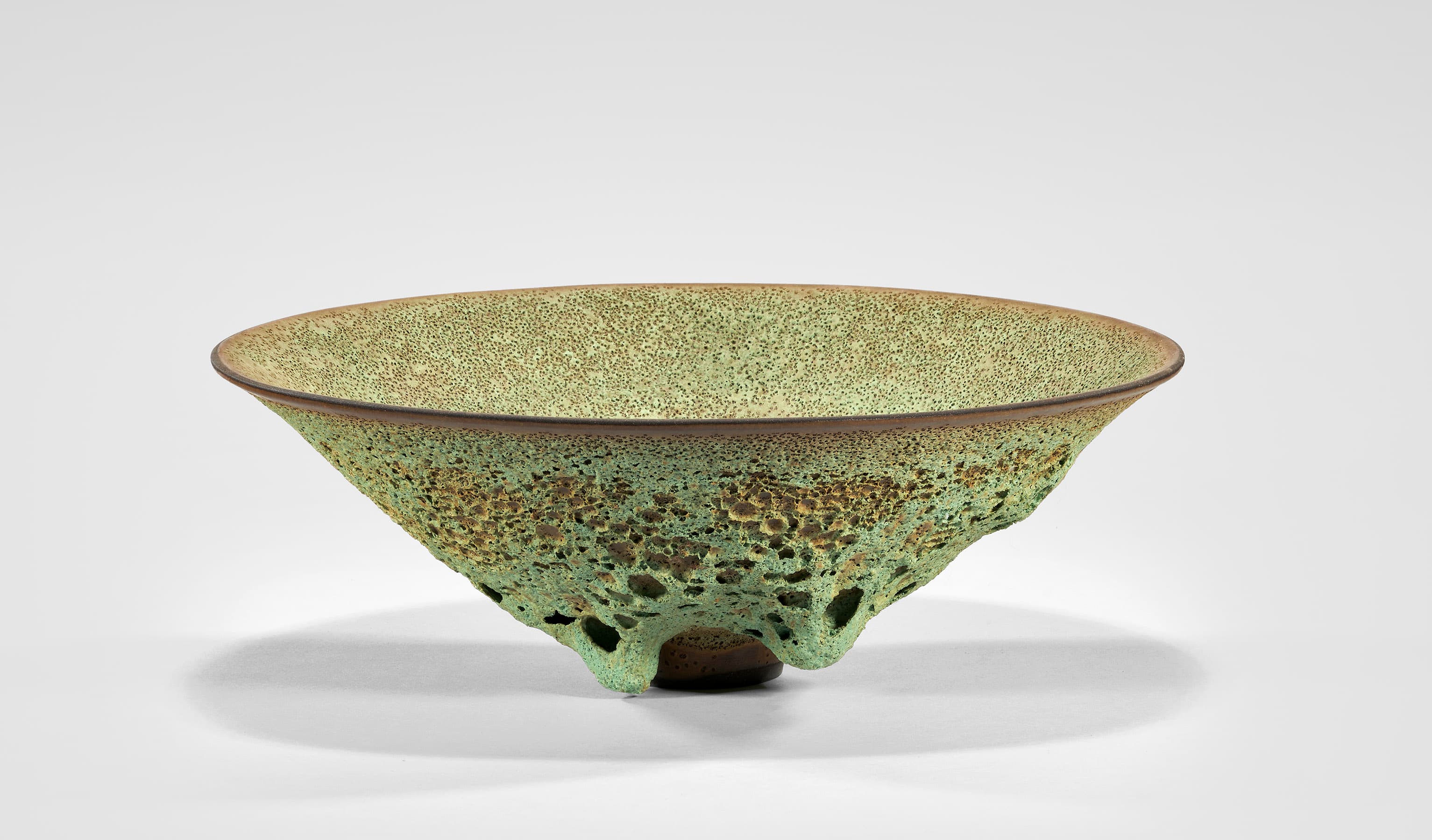 James Lovera (American, 1920—2015), Bowl, n.d. Porcelain, 3 1/2 x 10 1/2 (diam.) in. Crocker Art Museum, gift of Diane Levinson, 2017.129.2.